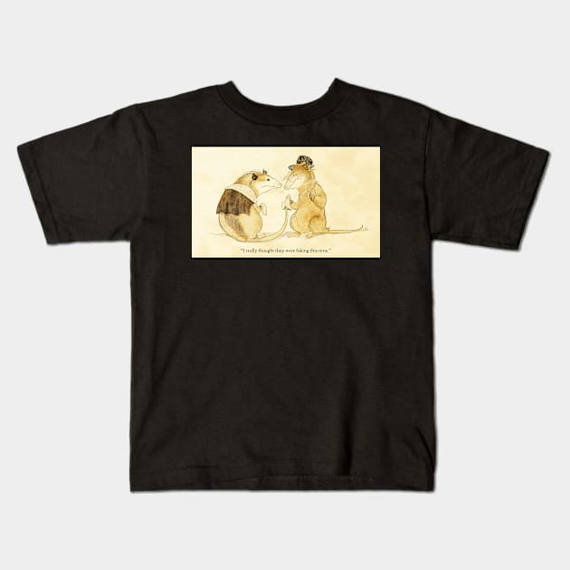 Opossum Widows Kids T-Shirt by Hillopurkki